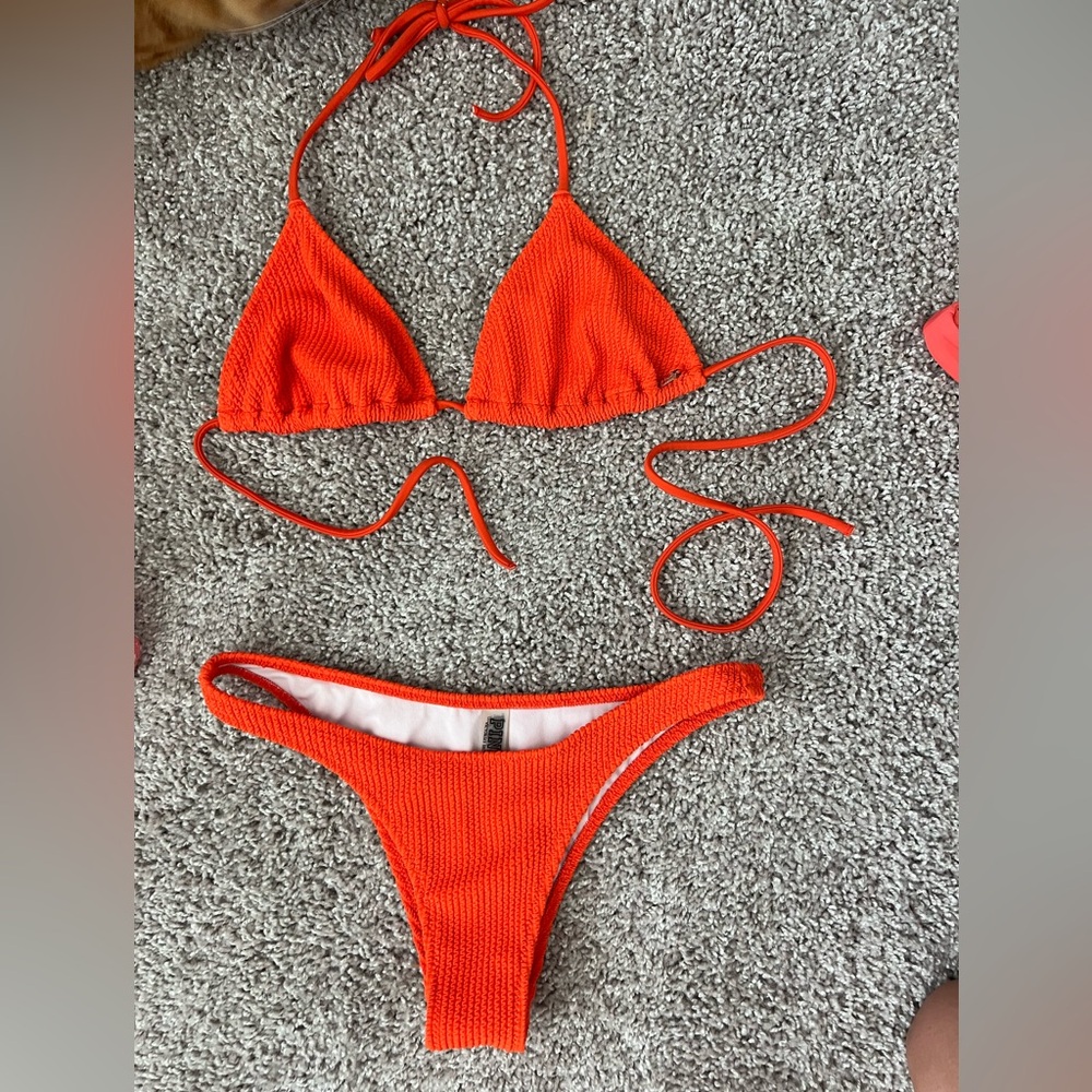 PINK swimsuit with ridge material size XS